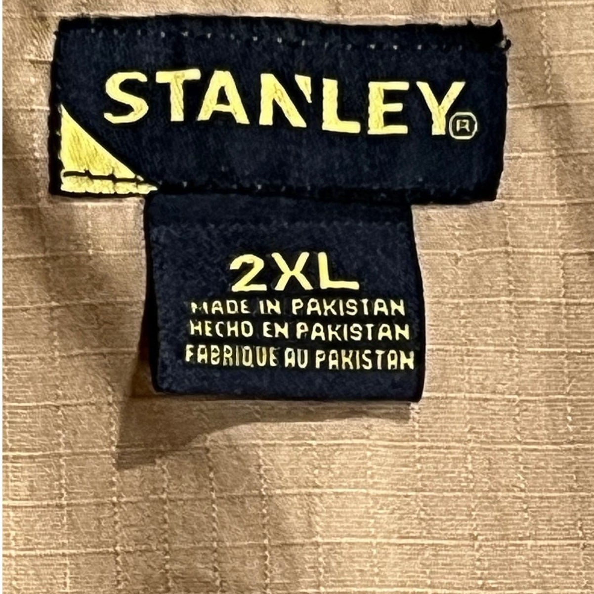 Nwt Stanley Workwear Shirt Mens 2xl Tan Ripstop Utility Gorpcore Tactical Rugged — image 6 of 8